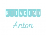 Kitakind Wimpel Bügelbild